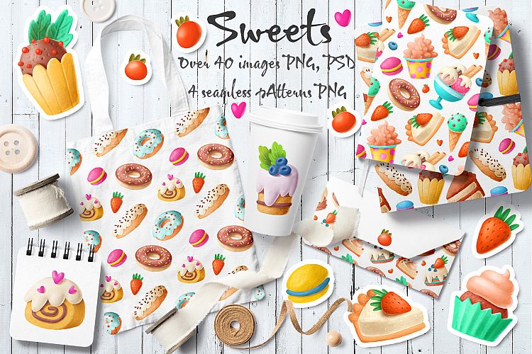 Collection of sweets