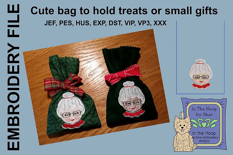 ITH Mrs Santa Treat Bag or Small Gift Bag