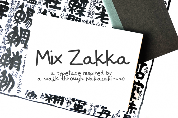 Zakka - a handwritten font inspired by Japan