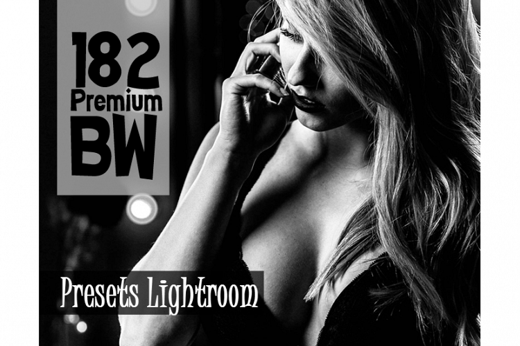 182 Premium BW Presets Lightroom (Presets for Lightroom 5,6,CC)