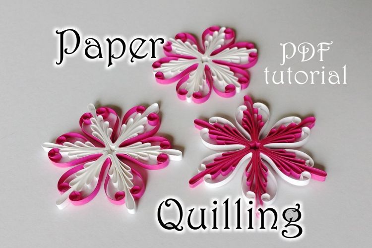 Quilling pattern & step-by-step diagram guided tutorial  (QD29)