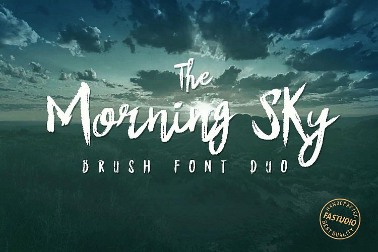 The Morning Sky Font Duo