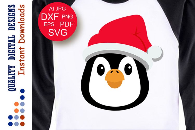 Cute penguin decor SVG files Merry Christmas SVG