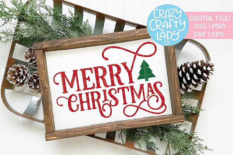 Merry Christmas SVG DXF EPS PNG Cut File