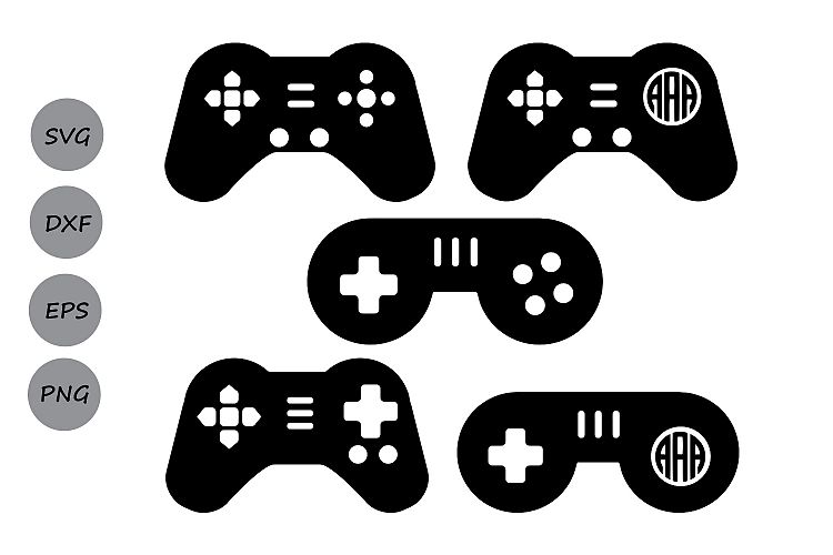 Game Controller SVG, Game Controller Monogram SVG, Game SVG, Video