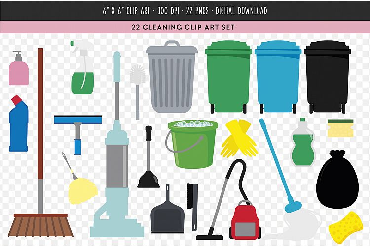 Cleaning Set Clip Art
