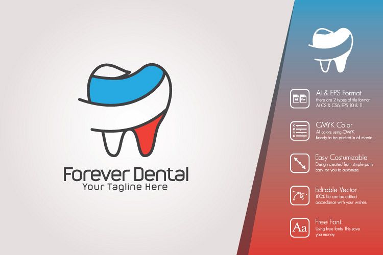 Forever Dental Logo Template