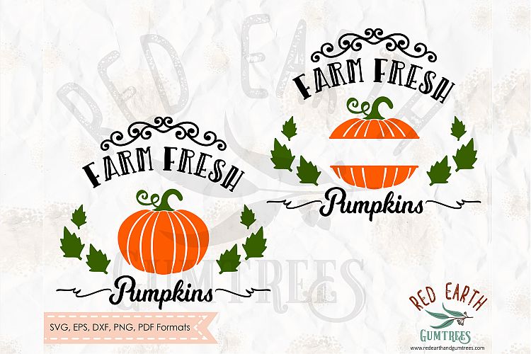 Farm fresh pumpkins, Halloween in SVG, DXF, PNG, EPS, PDF