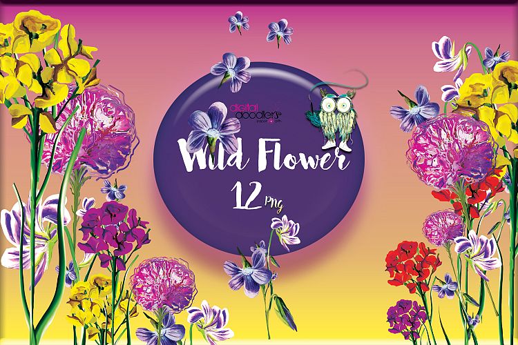 Watercolor Wildflowers 