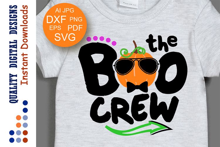 BOO crew svg Funny halloween svg Pumpkin decor Svg