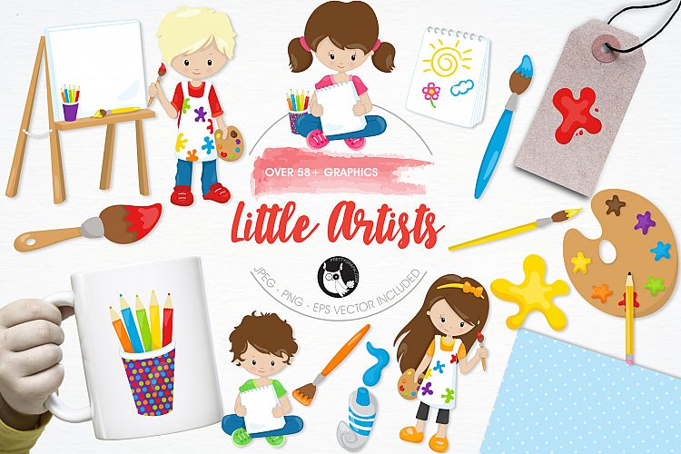 Little Artists graphics and illustrations
