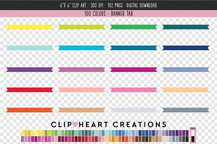 Banner Clip Art - 100 Clip Art Graphics