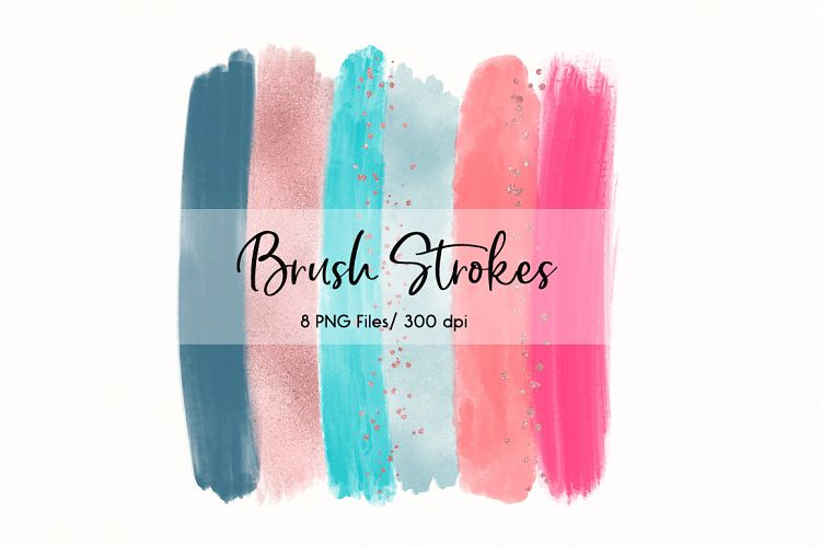 Brush Strokes Clip Art (Sunrise)