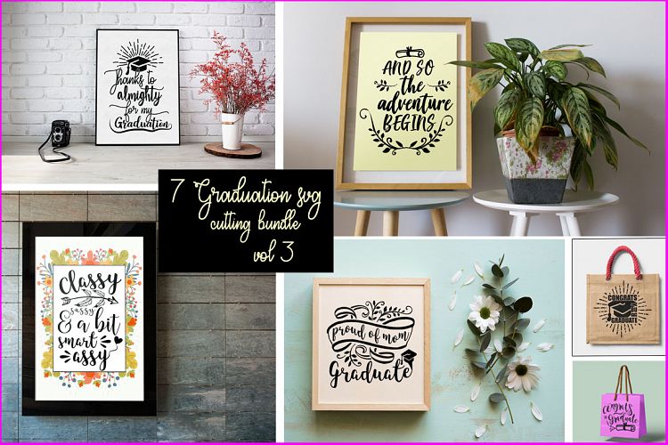 7 Graduation SVG Cutting Bundle Vol 1