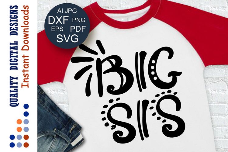Big Sis SVG clip art Birthday Svg Baby shower svg