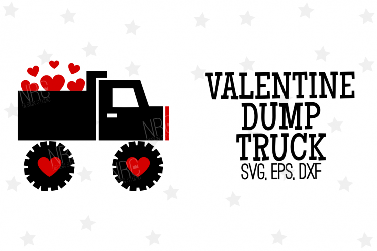 Download Valentine Dump Truck SVG File (50299) | SVGs | Design Bundles