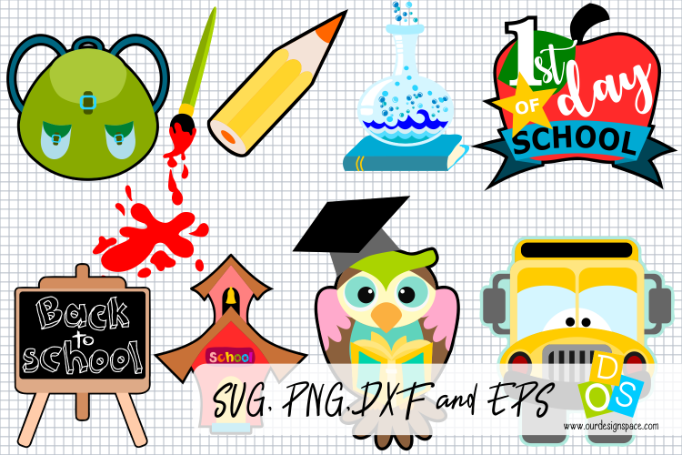 Back To School SVG, PNG, DXF and EPS files