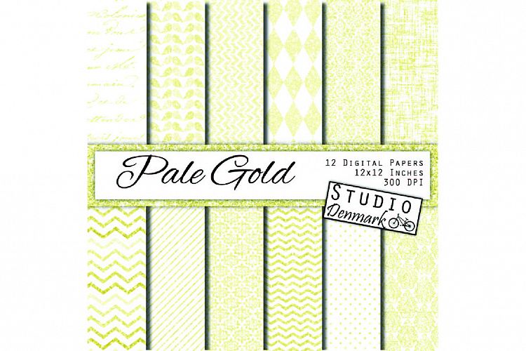 Pale Fold Shimmer Digital Paper - 12 Wedding Papers