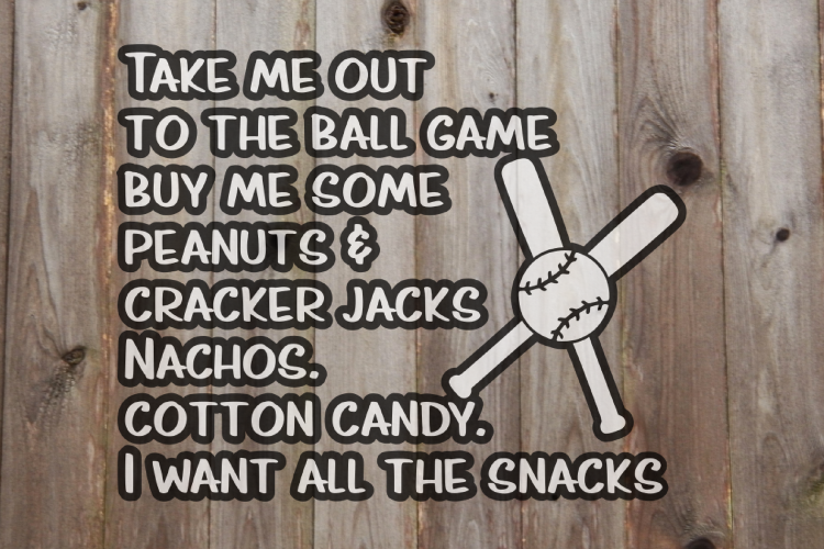 Take me out to the ball game - snacks