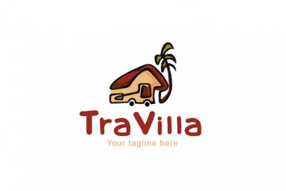 Traveller - Travel Cottage Stock Logo Template