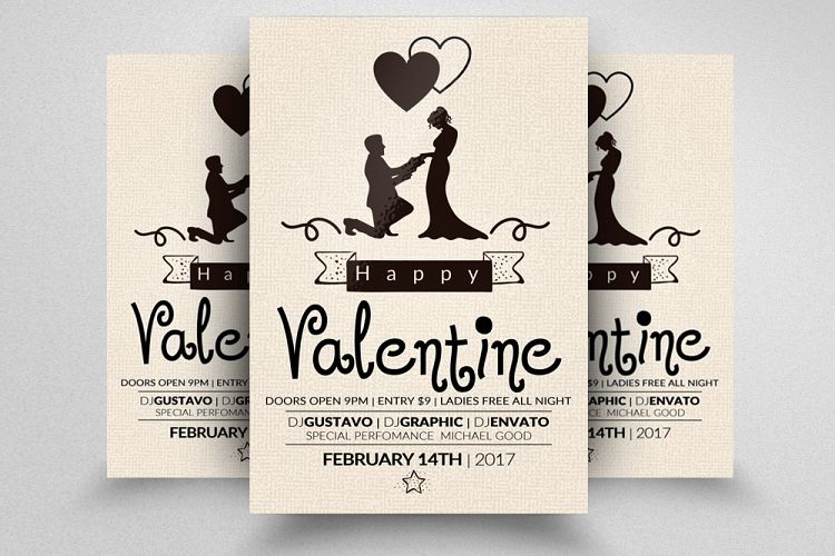 Valentines Day Flyer Template
