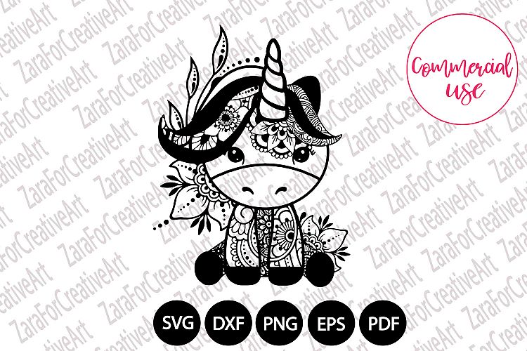Download Layered Mandala Unicorn Svg Ideas - Layered SVG Cut File ...