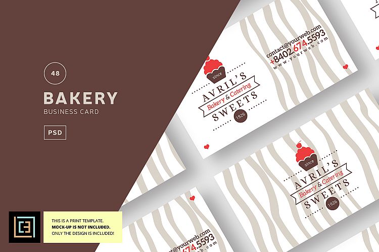 Bakery Business Card + Logo - BC048 