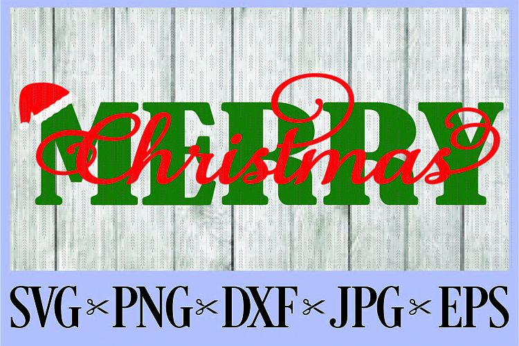 Merry Christmas wreath SVG, PNG, DXF, EPS JPG