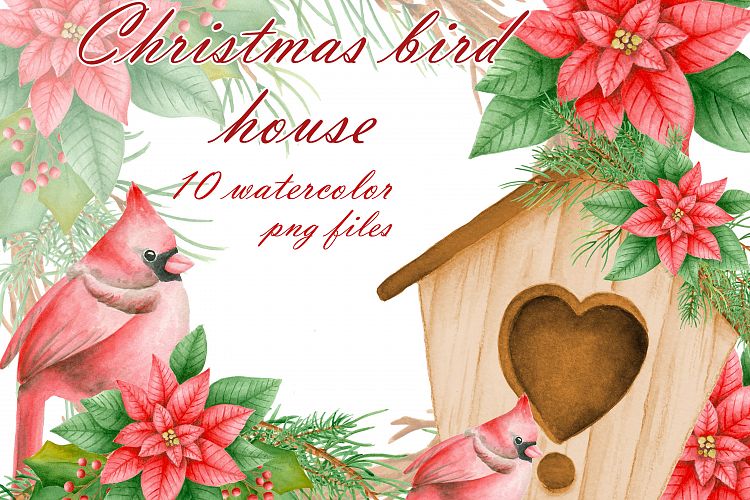 Christmas bird house