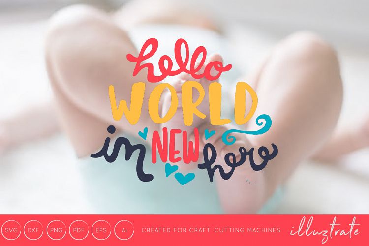 Hello World Im New Here - SVG Cut File