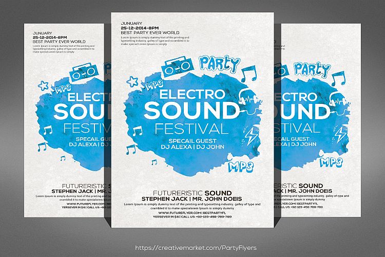Electro Sound Party Flyer