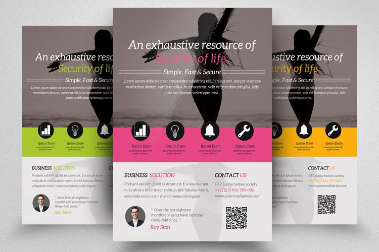 Life Insurance Business Flyer Template