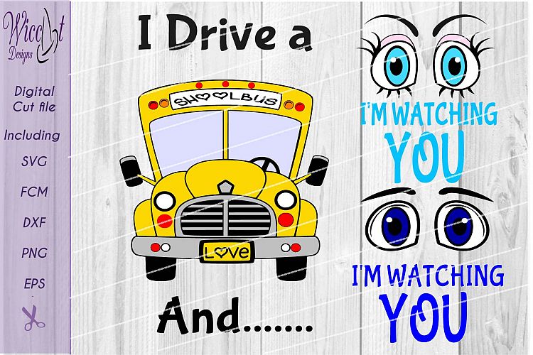Bus driver svg, School bus svg, Back to school, Cartoon eyes