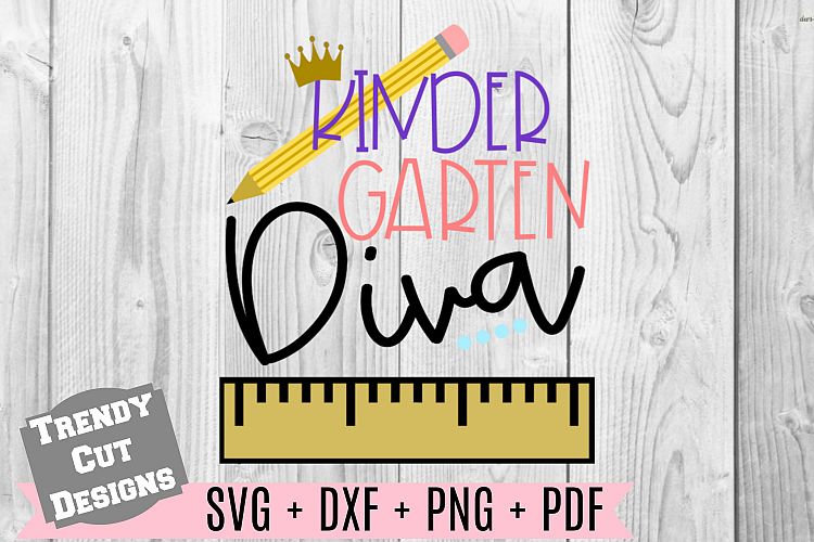 Kindergarten Diva SVG Back to School