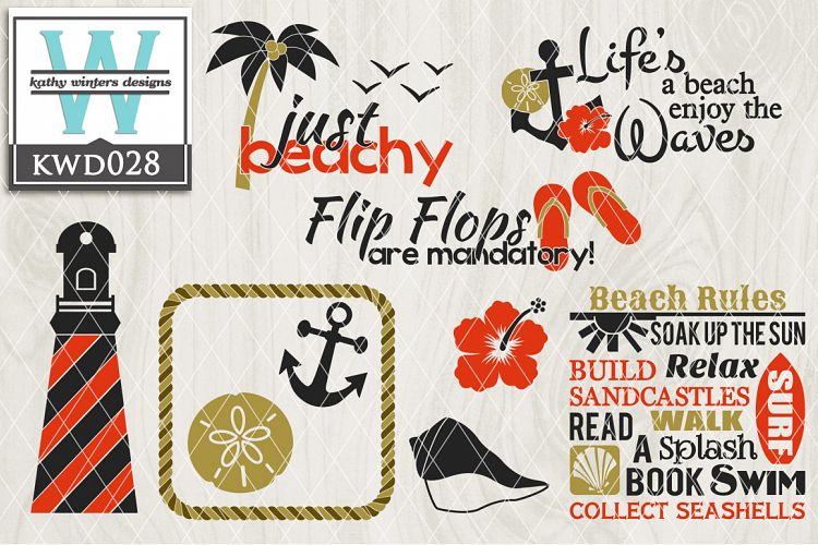 Beach Cutting Files KWD028