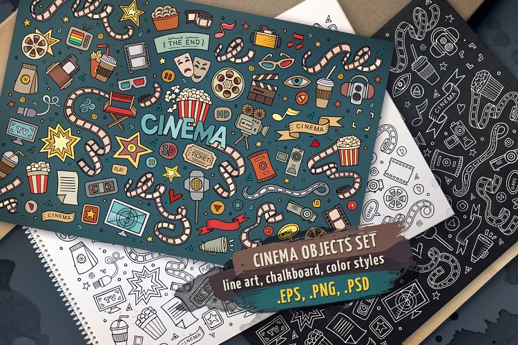Cinema Objects & Elements Set