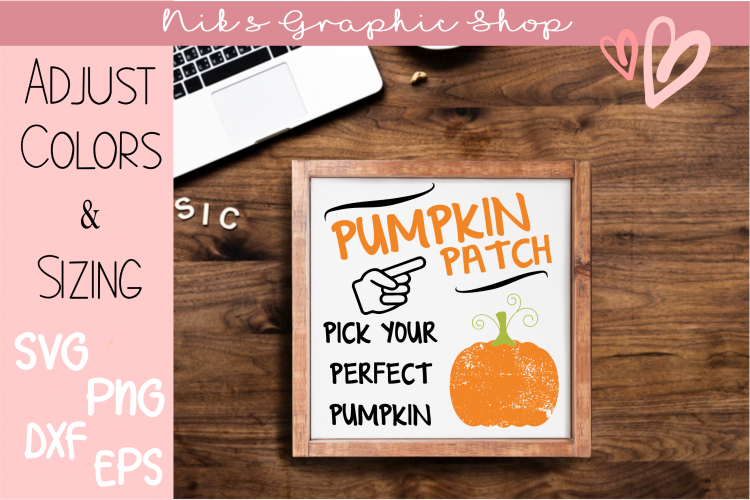 Pumpkin Patch Svg, Pumpkin Svg, Fall Sign Svg, Fall Svg