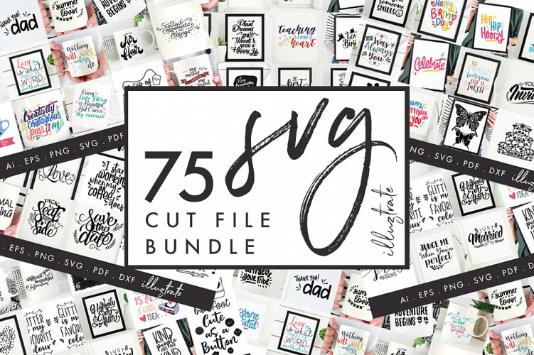 75 SVG Quotes, SVG cut file Bundle, SVG Quotes, SVG Bundle