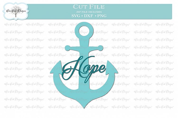 Hope Anchor - SVG DXF PNG