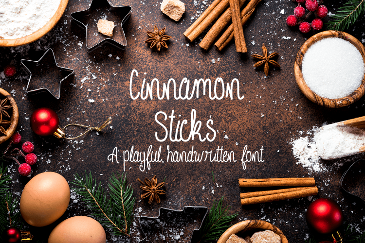 Cinnamon Sticks Handwritten Font