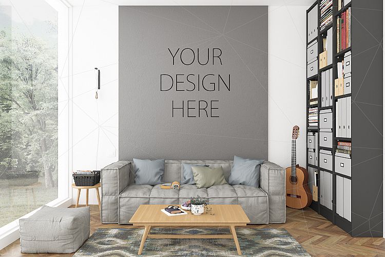 Interior mockup bundle artwork background