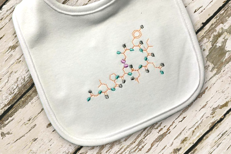 Oxytocin Embroidery Design