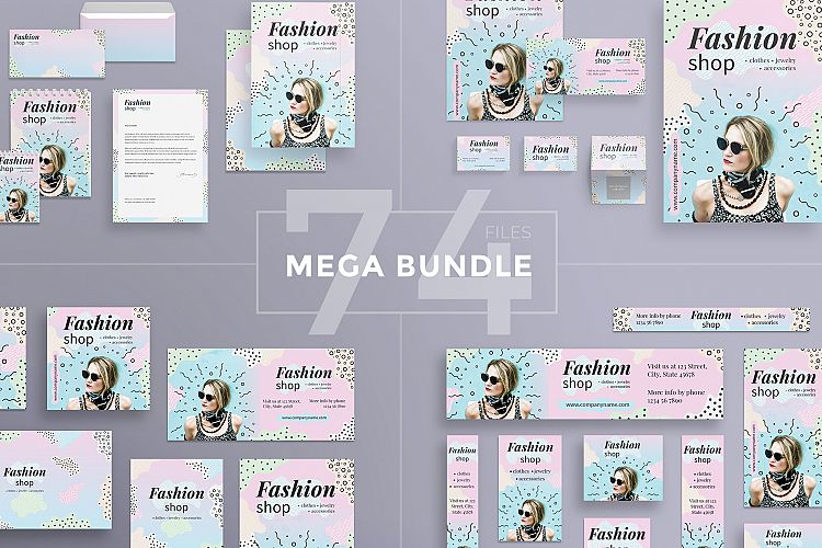 Fashion Clothes Shop Design Templates Bundle