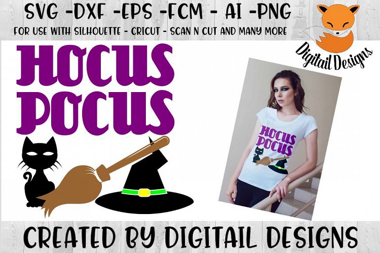 Hocus Pocus SVG for Silhouette, Cricut, Scan N Cut
