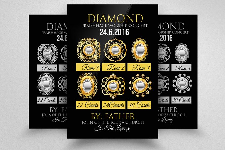 Diamond Jewellery Shop Promotion Flyer