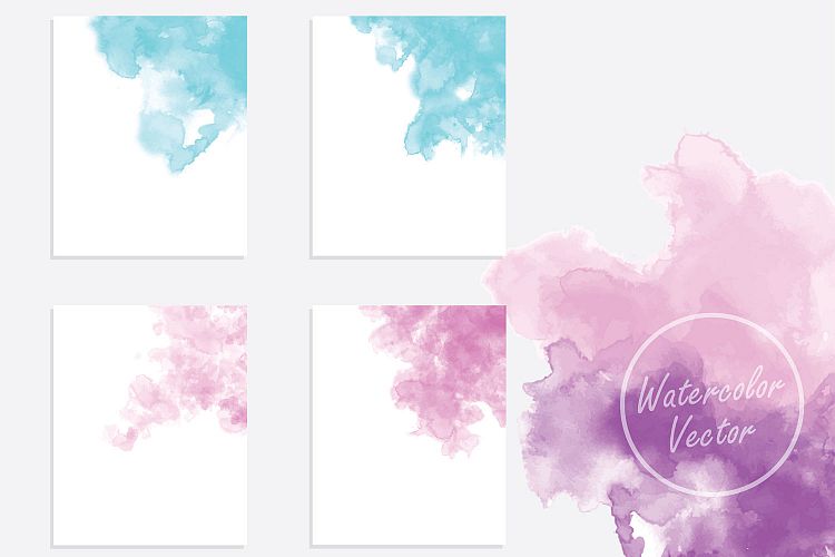 hand painted watercolor background vector