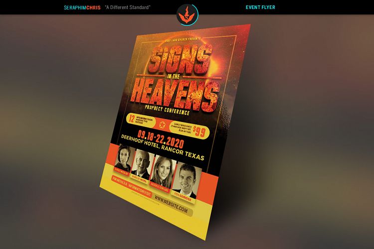 Signs in the Heavens Conference Flyer Template 