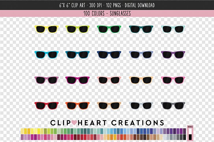 Sunglasses Clip Art - 100 Clip Art Graphics