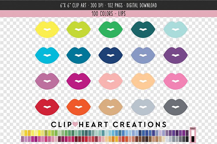Lips Clip Art - 100 Clip Art Graphics
