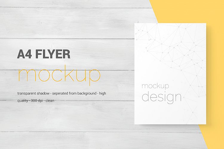 A4 And US Letter Flyer Mockups